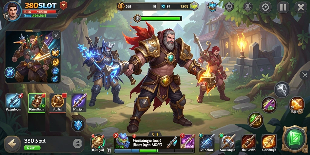 Screenshot gameplay 380SLOT yang menunjukkan aksi pertempuran yang seru.