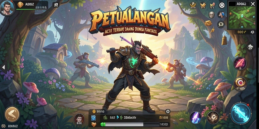 Gameplay ADG62 yang memukau dengan aksi pertarungan yang intens.