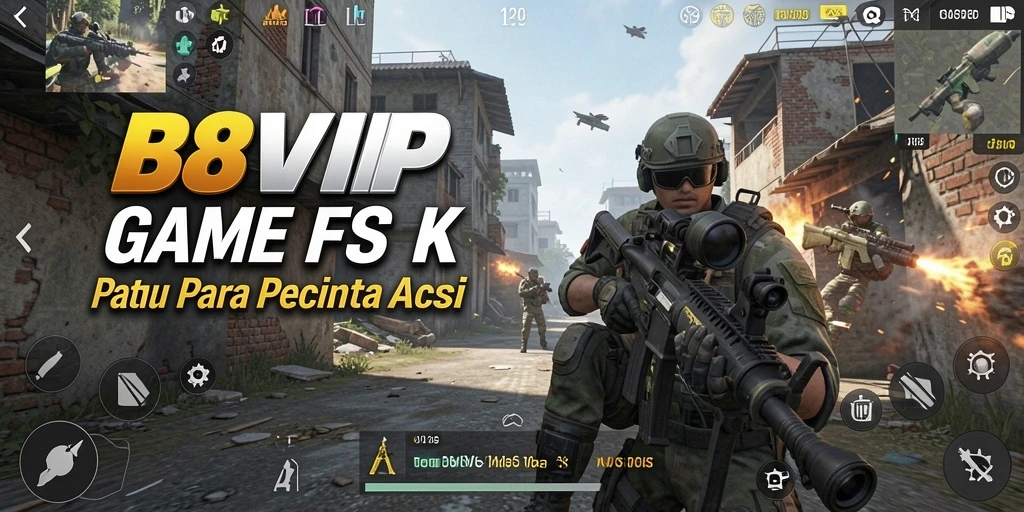 Tampilan gameplay B8VIP yang mendebarkan di arena pertempuran.