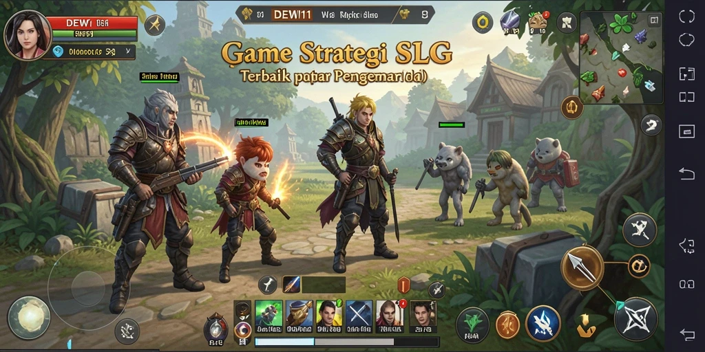 Tampilan gameplay DEWI11 yang menegangkan dengan interaksi SLG yang mendalam.