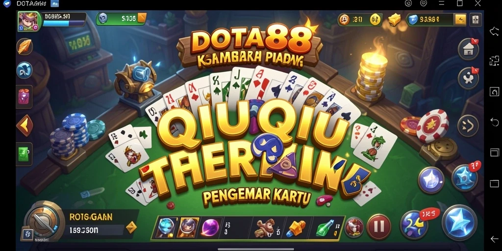 Tampilan gameplay seru DOTA88 saat bermain QiuQiu.