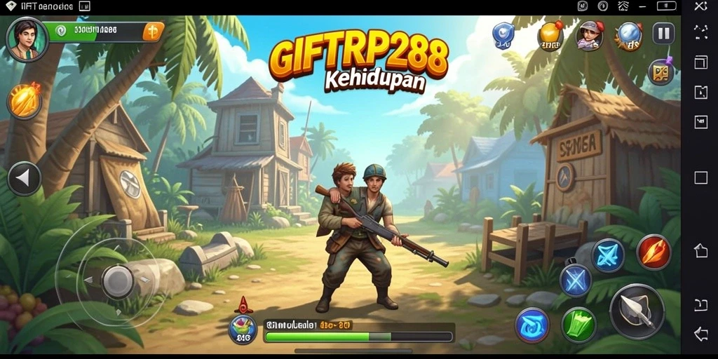 Screenshot utama GIFTRP288 menampilkan momen seru dalam simulasi kehidupan.