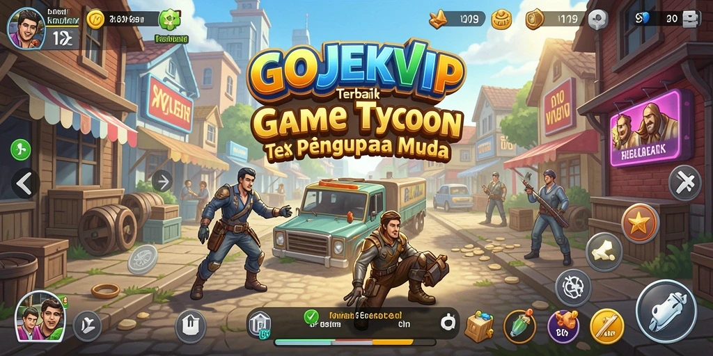 Tampilan gameplay menarik di dalam aplikasi GOJEKVIP.