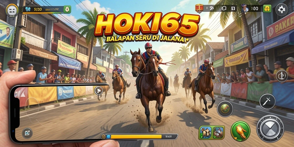 Tangkapan layar HOKI65 menunjukkan aksi balapan mendebarkan di jalanan.