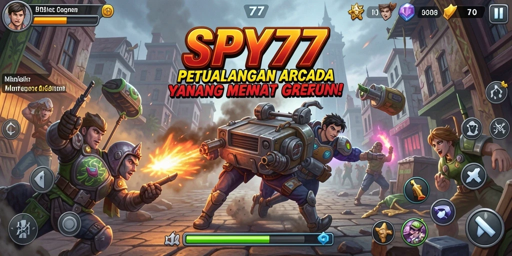 Tampilan gameplay seru dalam SPY77 yang menantang pemain.