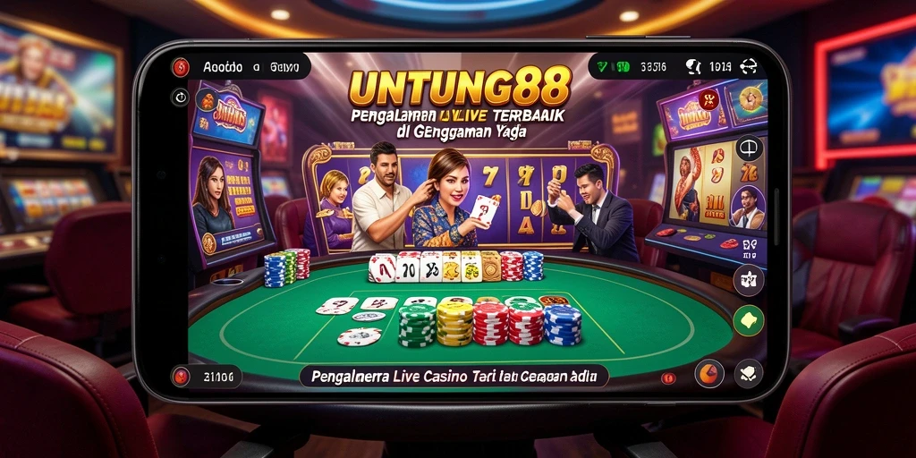 Tampilan gameplay Live Casino yang menghibur dan interaktif di UNTUNG88.