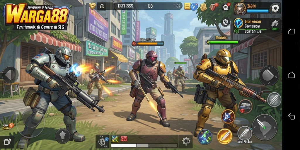 Tampilan gameplay WARGA88 dengan elemen strategi yang mendalam.