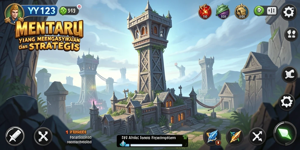 Gameplay menara yang menantang dan mengasyikkan di YY123.
